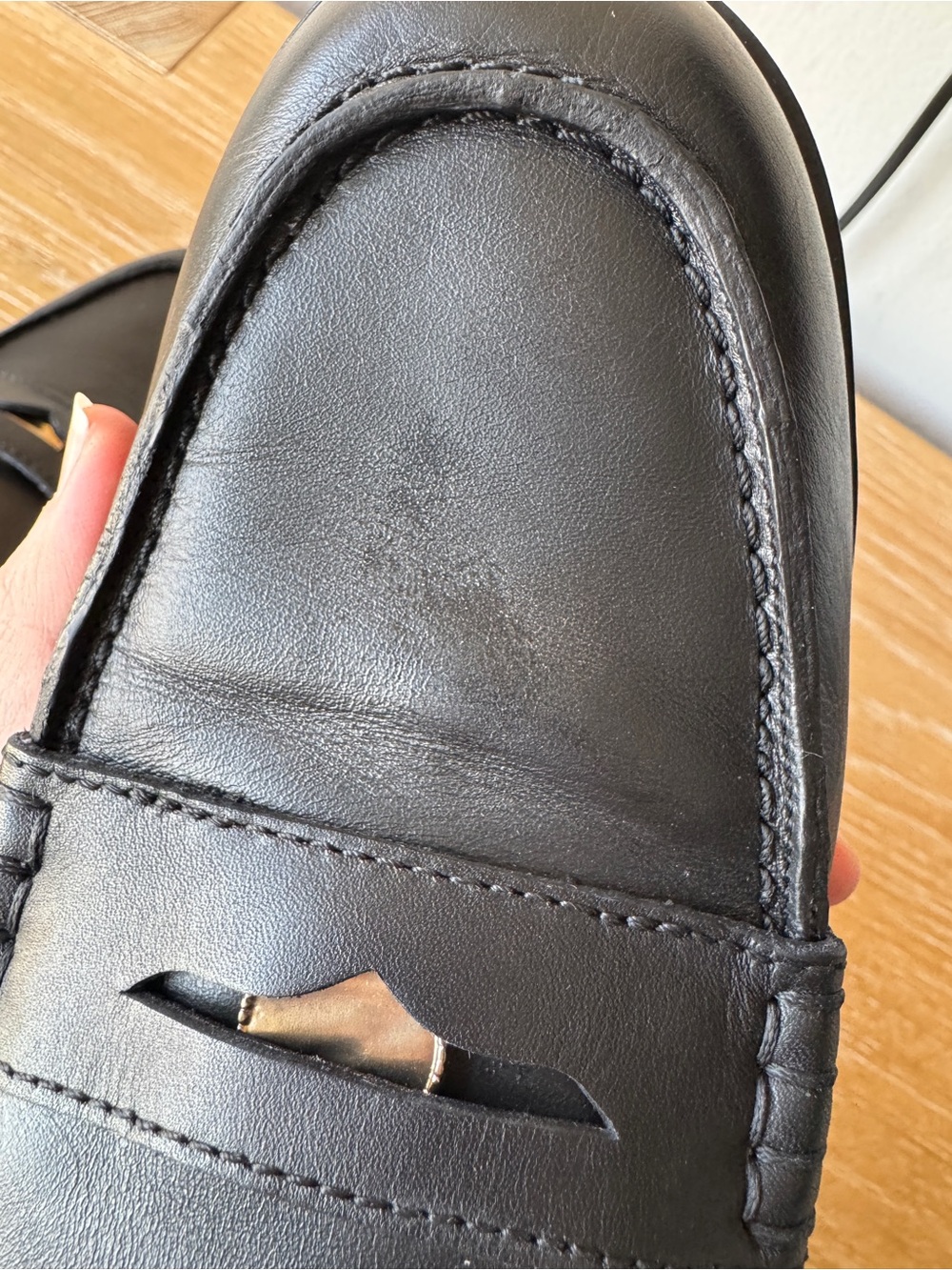 NWOB MADEWELL Women's The Grayson Penny Loafer True Black Leather Size 9.5 NX647 - Picture 13 of 15